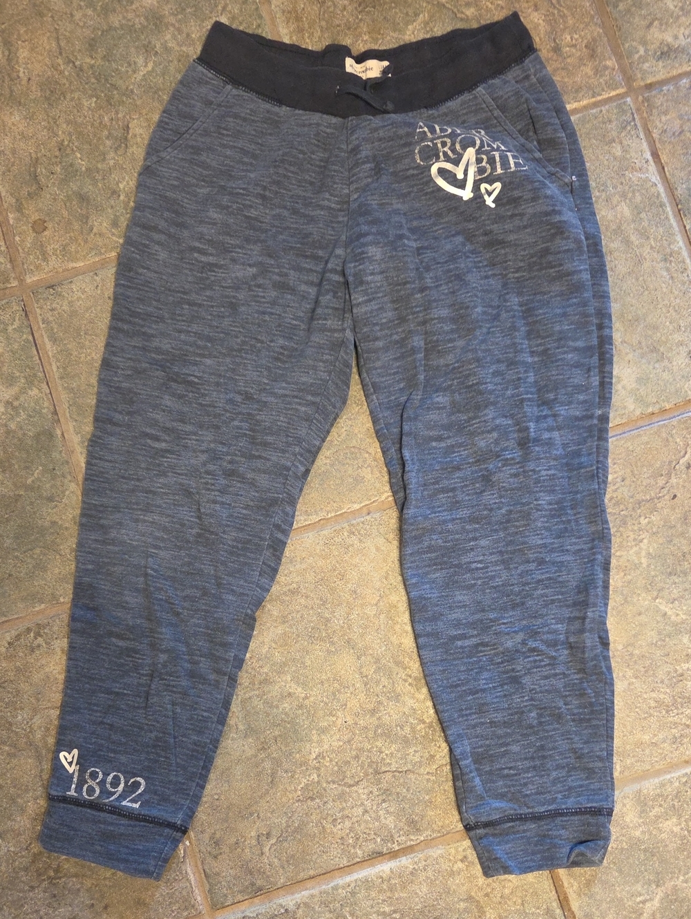 Abercrombie & Fitch Heather Navy Kids Jogger Pants